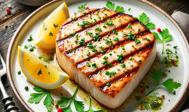 Lemon Garlic Grilled Swordfish